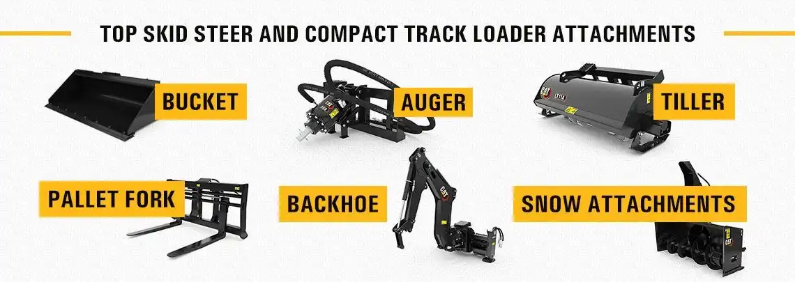 Compact track loader attachments