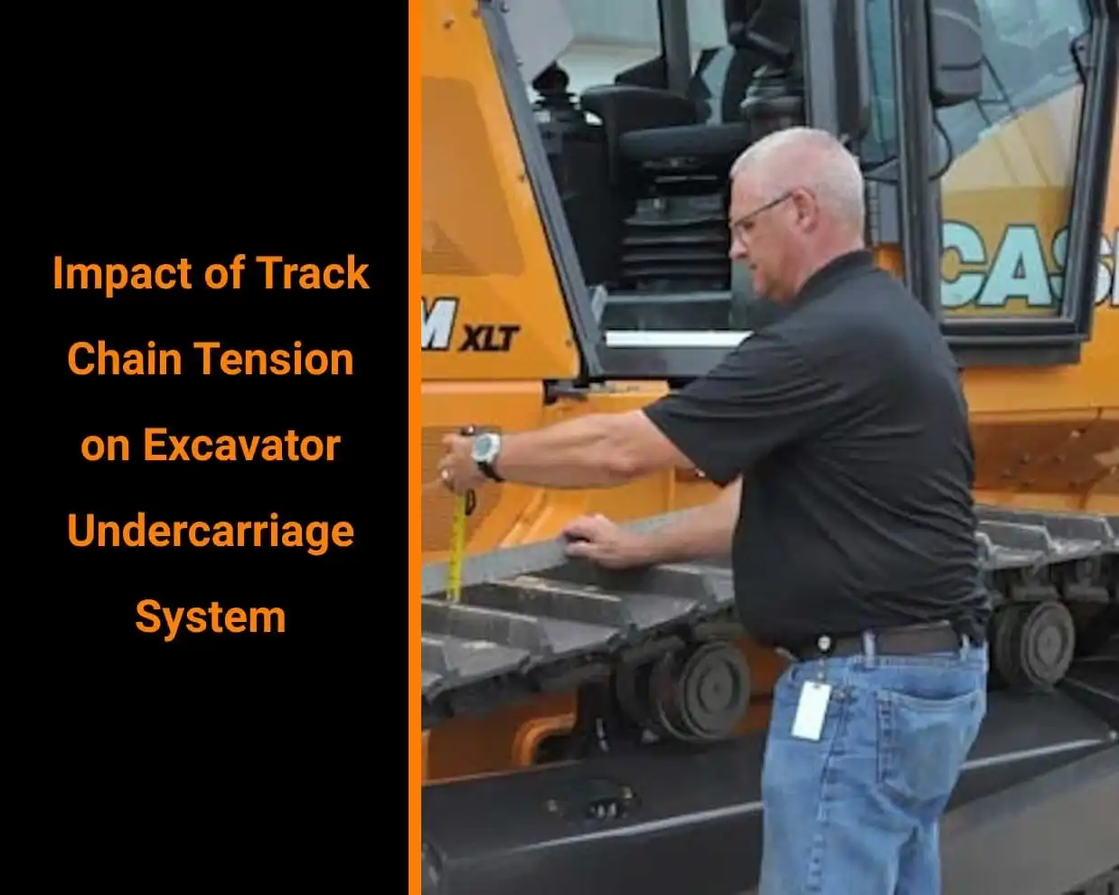 Impact of track chain tension on excavator undercarriage system