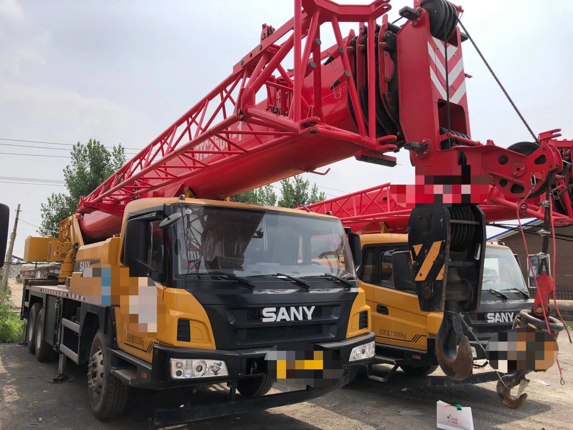 used-sany-25ton-truck-crane-outdoor-from-mechlink-left-view