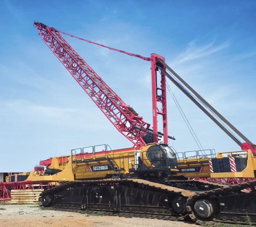 Mechlink-used-sany-800ton-crawler-crane-outdoor