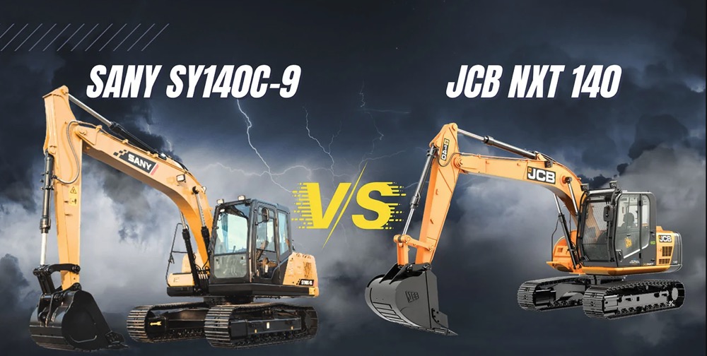 Mechlink:Comparison of SANY SY140C-9 Excavator vs JCB NXT 140 Excavator