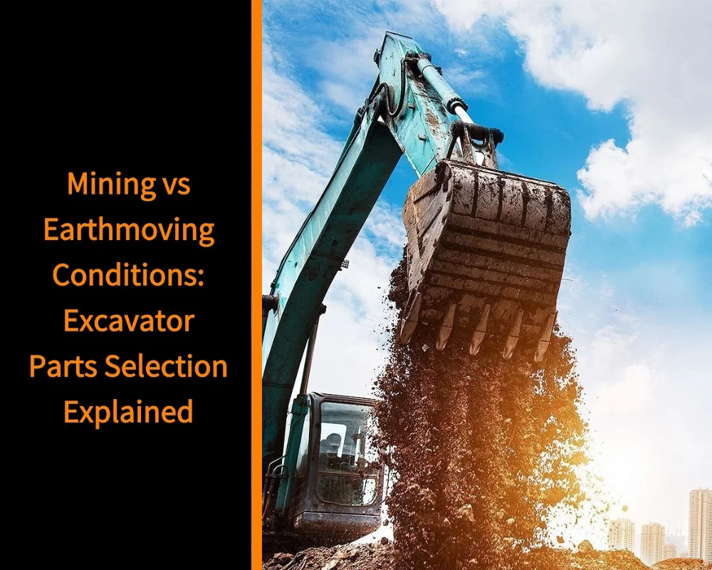 Mechlink:Mining vs earthmoving conditions: excavator parts selection explained