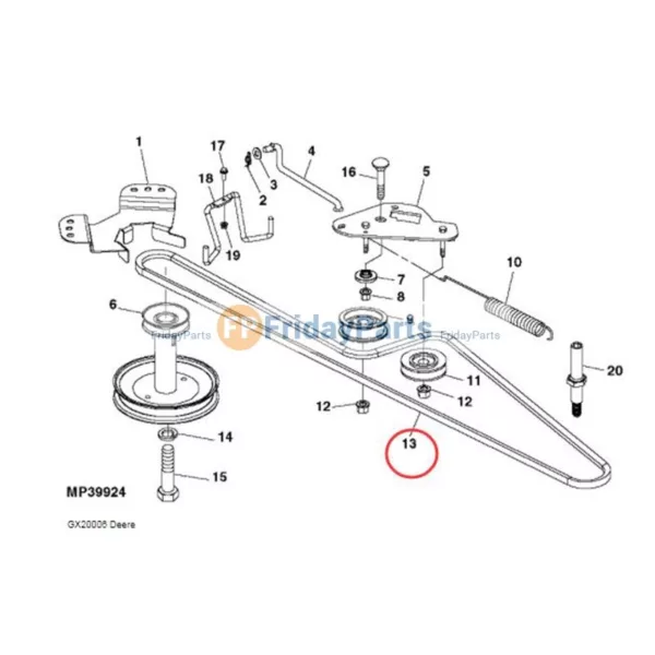 John deere l111 drive belt diagram