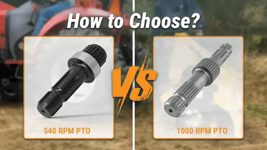 Mechlink:540 vs 1000 rpm pto shaft: how to choose?