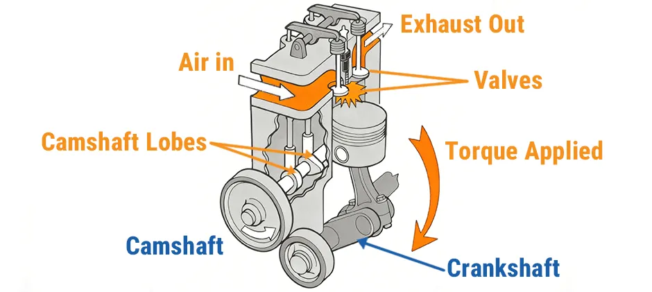 Camshaft and Crankshaft