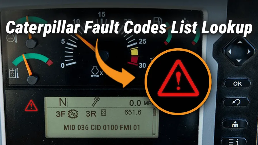 Mechlink:Caterpillar fault codes list lookup: decode mid, cid, fmi