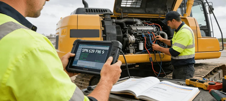 Mechlink:How to solve spn 639 fmi 9 code?
