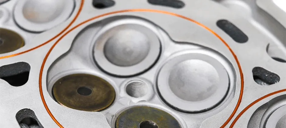 An enlarged close-up detail of a Fire Rings