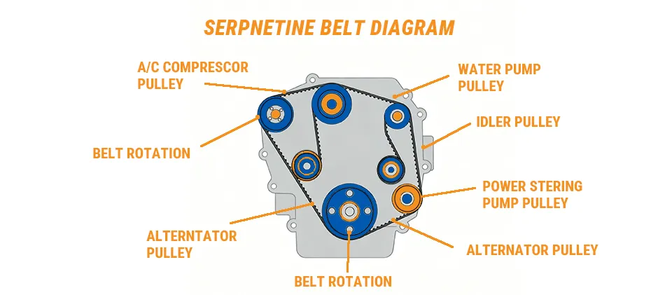 Mechlink:What causes serpentine belt noise and how to fix?