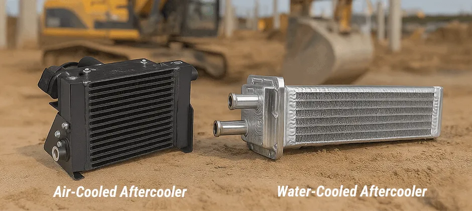 Air-Cooled vs Water-Cooled Air Compressor Aftercoolers
